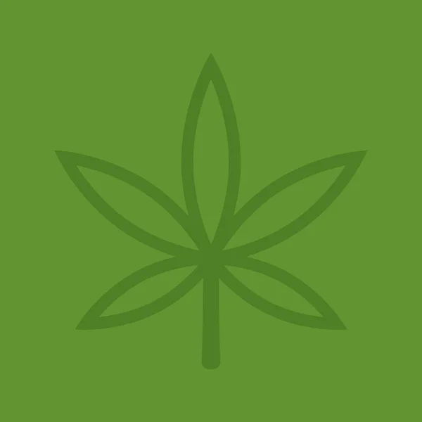 Mariuhana Logo Mariuhana Leaf Symbol Marijuana Hemp Icon Cannabis Medical — Stockvektor