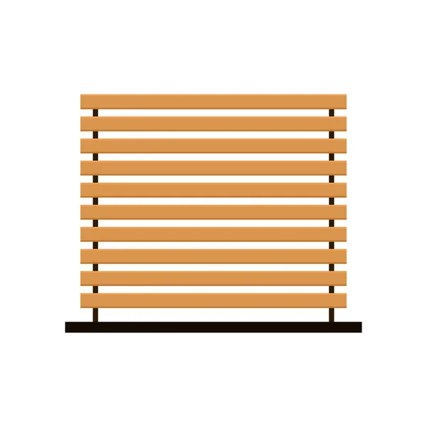 Wooden Slats Wooden Slats Vector White Background — 图库矢量图片