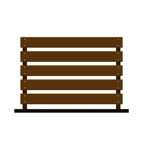 Wooden Slats Wooden Slats Vector White Background — Stok Vektör