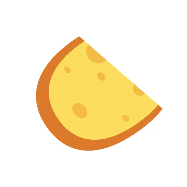 Cheese Cartoon Cheese Vector Isolated White Background — Vector de stock