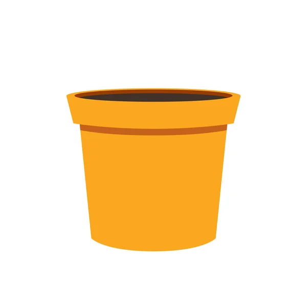 Plant Pot Icon Vector Plant Pot White Background — Stok Vektör