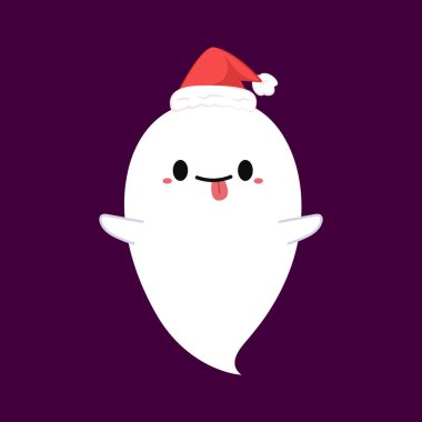 Tatlı hayaletli Cadılar Bayramı tebrik kartın kutlu olsun. Tatil çizgi film karakteri. Şirin hayalet hayaletler..