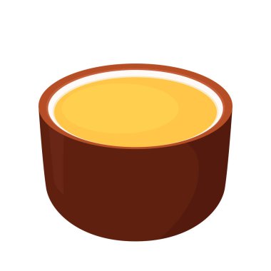 Japon çay vektörü. Çay fincanının vektör çizimi. Japon çayı..