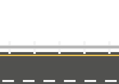 Yol kenarı vektörü. Yol çiti vektörü. Duvar kağıdı. Metin için boş alan. Boşluğu kopyala.