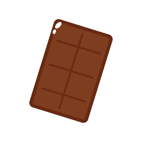 Vecteur Barres Chocolatées Barre Chocolat Sur Fond Blanc — Image vectorielle