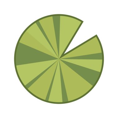 Lily pad ikonu. Beyaz arkaplanda Lily çizgi film vektörü.