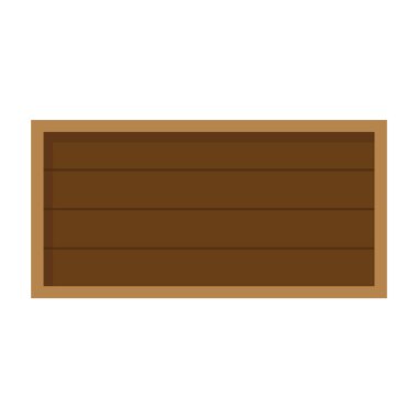 Çizgi film tahtası. Beyaz arka planda asılı gerçek tahta tabela.