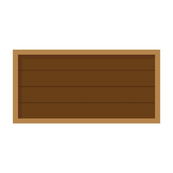 Cartoon Wood Board Real Hanging Wood Board Sign White Background — Stockvektor