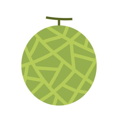 Kavun vektörü. Beyaz arka planda kavun. Duvar kağıdı. logo tasarımı. 