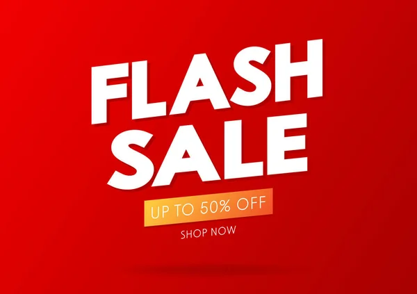 Flash Verkoop Banner Ontwerp Flash Verkoop Poster — Stockvector