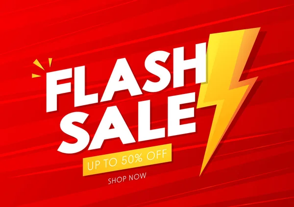 Flash Försäljning Banner Design Affisch För Flash Försäljning — Stock vektor