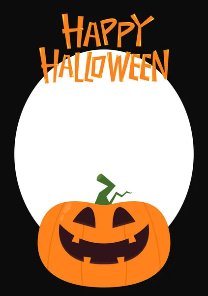 Halloween Frame Abstract Halloween Greeting Card Template Free Text Space — 图库矢量图片