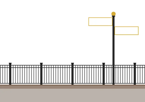 Railing Vector Railing White Background Wallpaper Free Space Text Copy — Διανυσματικό Αρχείο