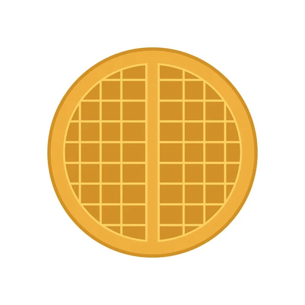 Cartoon Waffles Traditional Breakfast Food Vector Waffles Vector — Image vectorielle
