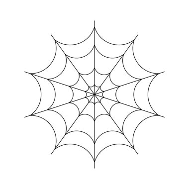 Spider web vector eps icon. Spider web on white background.