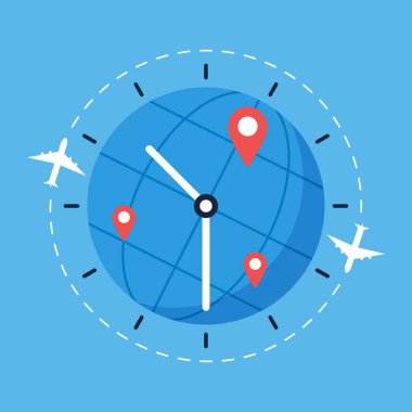 Dünya Gezegeni 'nin Küresi, Beyaz Arkaplan' da Dünya İkon Kapanışı Haritası ile izole edildi. Masada Okul Küresi Şablonu, Grafikler ve Clipart için Dünya Modeli. Ön görünüm