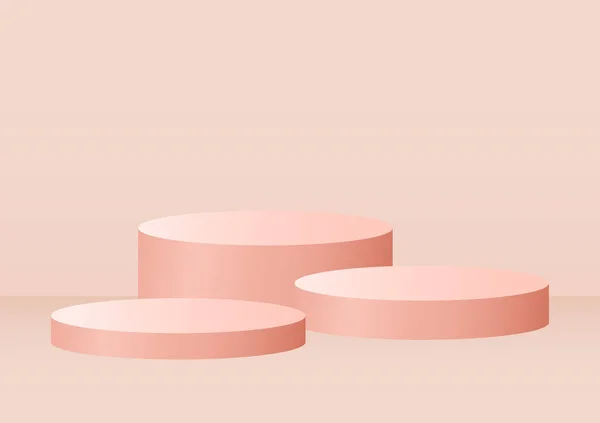 Pink Podium Pink Room — Stock vektor