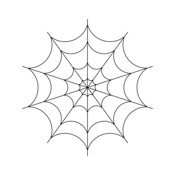 Spider Web Vector Eps Icon Spider Web White Background — 图库矢量图片