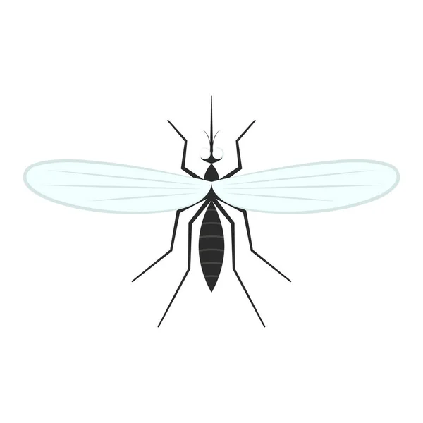 Mosquito Vector Mosquito Vector White Background — Archivo Imágenes Vectoriales