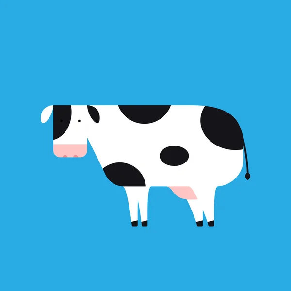 Cow Cartoon Vector Character Design Wallpaper — Stockvektor