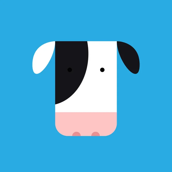 Cow Cartoon Vector Character Design Wallpaper — Stockvektor
