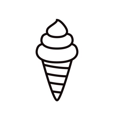 Ice cream cartoon vector design. ice cream icon vector.