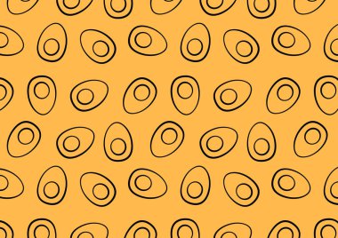 Egg icon vector. Egg pattern wallpaper.