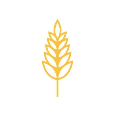 Bakery logo design. Bakery sign vector. Oat logo design. rice.