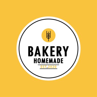 Bakery logo design. Bakery sign vector. Oat logo design. rice.