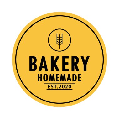 Bakery logo design. Bakery sign vector. Oat logo design. rice.
