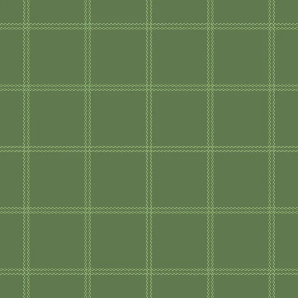 Плед Рисунок Зеленый Двойными Линиями Простая Тонкая Темно Тартановая Векторная — стоковый вектор