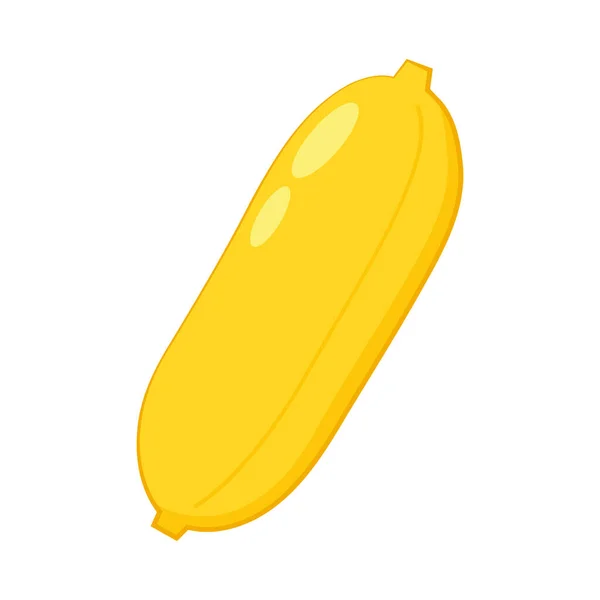 Plátano Vector Dibujos Animados Banana Sobre Fondo Blanco — Vector de stock