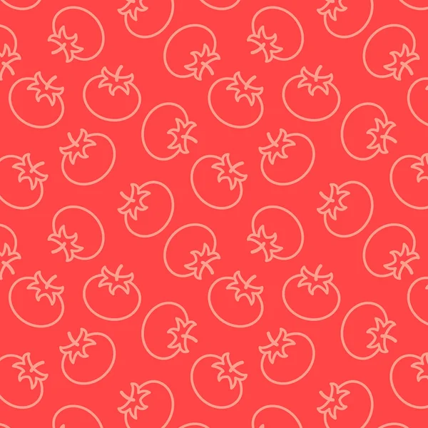 Padrão Doodle Tomate Papel Parede Símbolo Tomate Assine Contexto —  Vetores de Stock