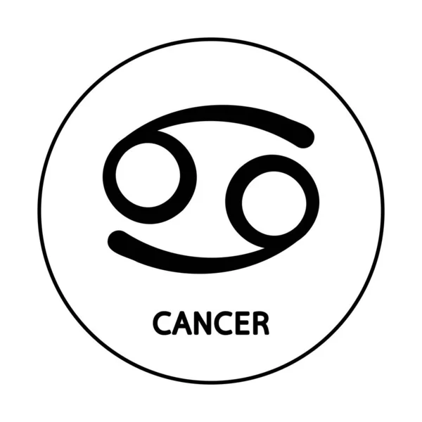Астрологический Зодиакальный Рак Символ Зодиака Астрономический Оккультный Символ Знаком Зодиака — стоковый вектор