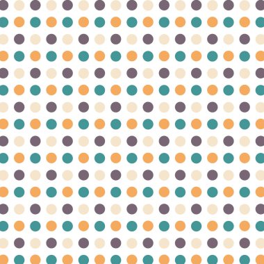 Pattern or texture with colorful polka dots on white background for kids background, blog, web design, scrapbooks, party or baby shower invitations and wedding cards.