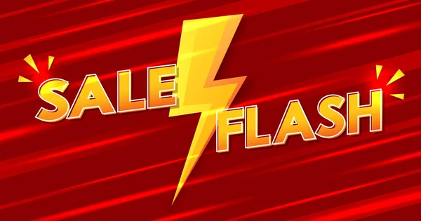 Σχεδιασμός Banner Flash Πώλησης Προσφορά Flash Για Επιχειρηματικότητα Πρότυπο Προώθησης — Διανυσματικό Αρχείο