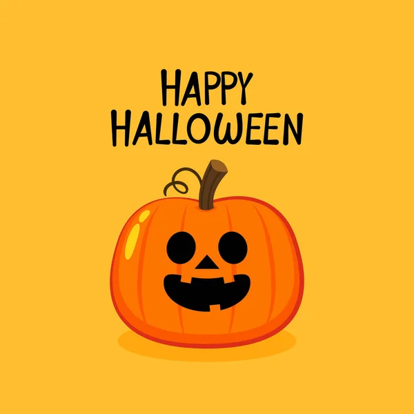 Pumpkin Head Set Cute Scary Halloween Pumpkin Monster Set Holidays — Vetor de Stock