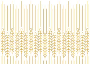 Buğday desenli duvar kağıdı. Yulaf sembolü. Metin için boş alan. Pirinç işareti. Pirinç desenli duvar kağıdı.