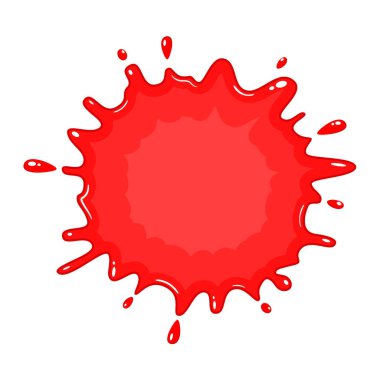 Cadılar bayramında kırmızı kan. Kırmızı ketçap sosu ya da izole edilmiş çilek kreması. Vektör kan lekesi. Barbekü dağınık macun, yemek sosu sıvı sıçrama lekesi. Mürekkep lekesi, sıvı damga..