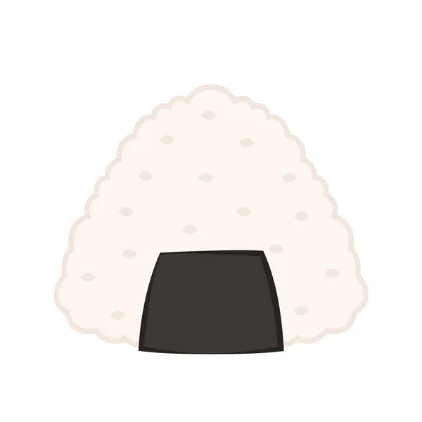 Onigiri Vettore Onigiri Sfondo Bianco Design Logo Onigiri — Vettoriale Stock