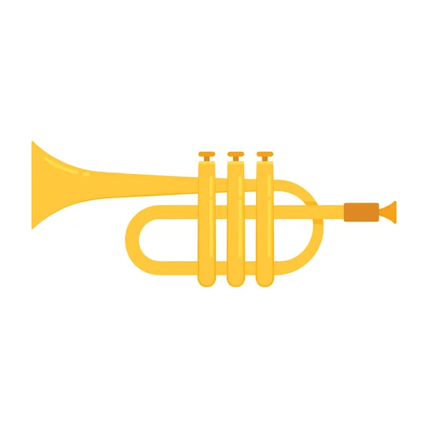 Trumpet Vector Trumpet White Background — Stock Vector