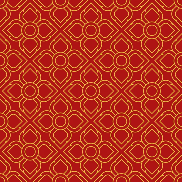 Tayland çiçek desenli arka plan. Tayland halk sanatı deseni - çiçek şekli.