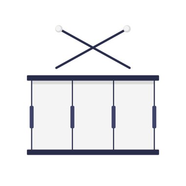 Trampet vektörü. Beyaz arkaplanda trampet.