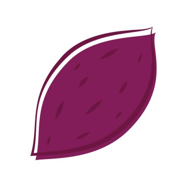 Kızarmış tatlı patates. Kızarmış patates logosu tasarımı. Japon Tatlı Patates.