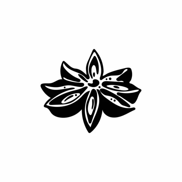 Ilustração Vetorial Condimento Anis Estrela Tempero Logo Ícone Elemento Emblema —  Vetores de Stock