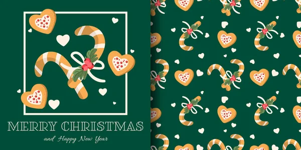 Banner Temporada Navideña Con Feliz Navidad Feliz Año Nuevo Texto Gráficos vectoriales