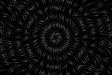 Endonezya kültürünün renksiz kaleydoskop gradyan çiçeği ve yaprak sanat deseni duvar kağıdı reklamları için geleneksel tenun batik etnik dayak süsü 