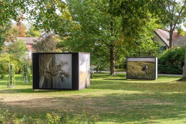 Baden, Oesterreich - 09 24 2022 Ausstellung beim La Gacilly-Baden Fotofestival in Baden bei Wien, Niederoesterreich