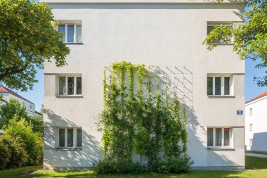 Viyana Favoriten 'deki tırmanma tesislerinin cephesi