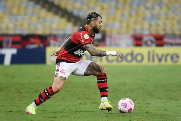 Rio Janeiro Brazilië Oktober 2021 Voetbalspeler Gabriel Gabigol Van Flamengo — Stockfoto